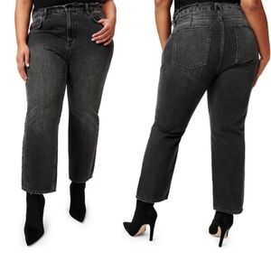 Good American 90s Duster Straight Leg Jeans